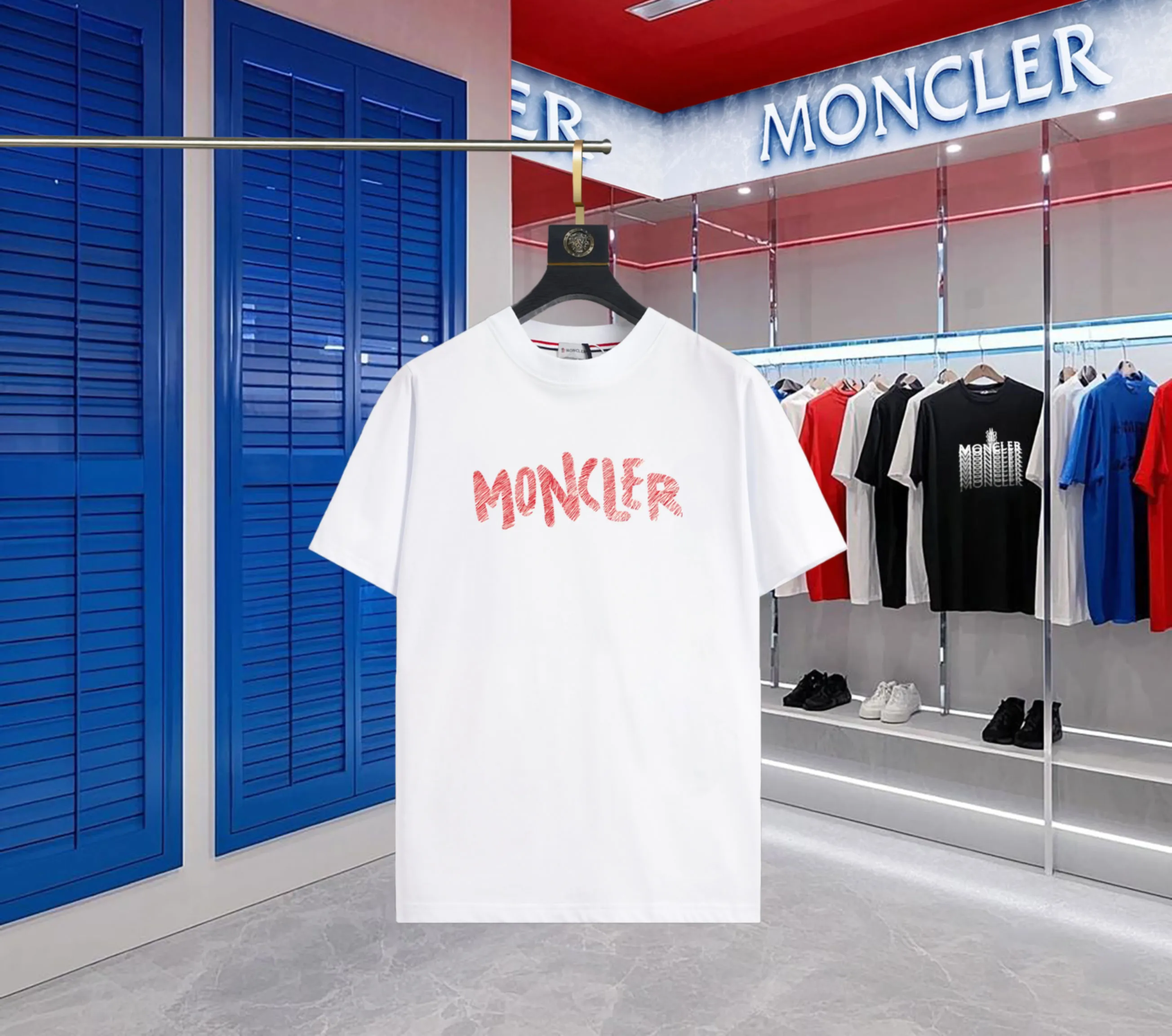 P80💰《Moncler~ 》2025New Arrival Quality T , Versatile Quality ！ ‼ 32 250G ‼ ， ， ， ， T 🤪 Sizes：S-M-L-XL-2XL ：Black，White， Same Style